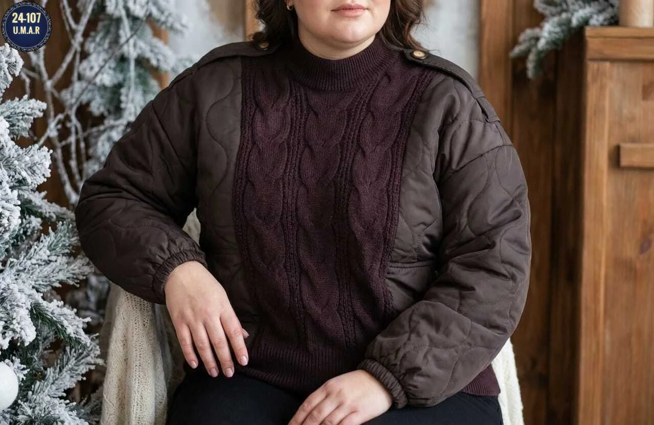 Вязаный утепленный свитер с горлом, Фабричное Качество Размеры: 50 52 54 56 58 ед