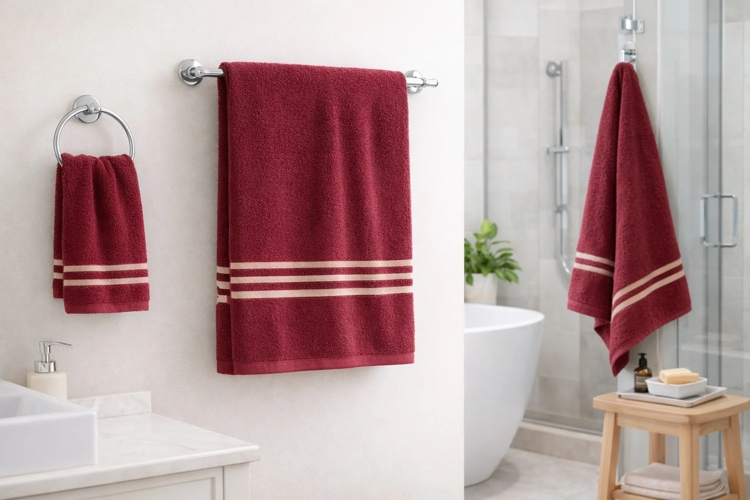 Внимание распродажа Комплект полотенец 3 шт. Мягкий и практичный комплект полотенец для до