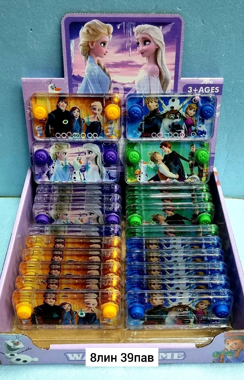 Игрушка, пластик Водные игры в ассортименте Размер 11,5 6см В упаковке 24-штук Место 8лини