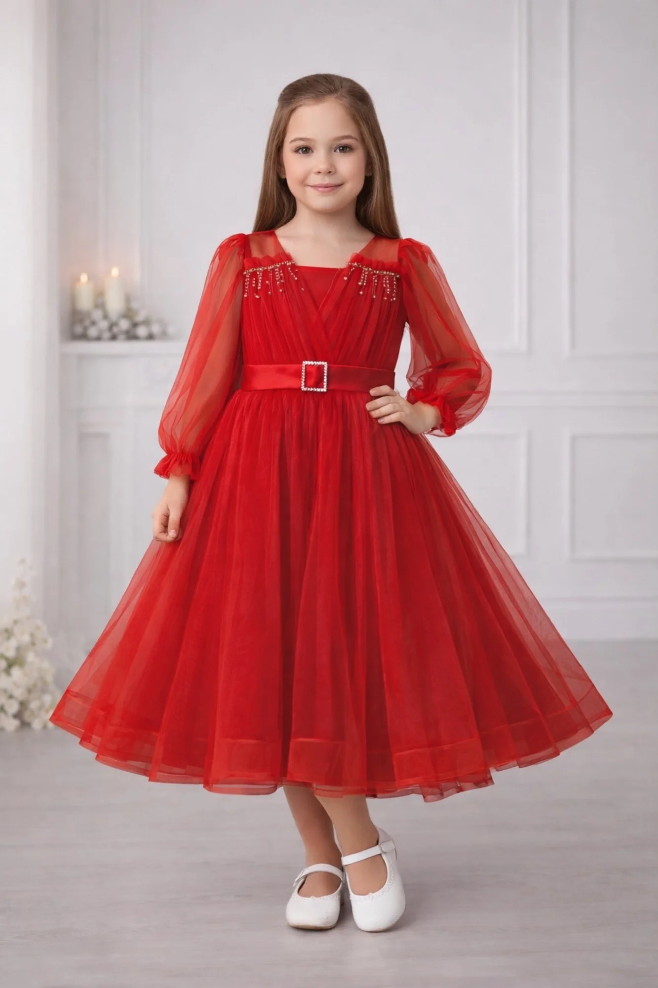 Цена штучно: 2100руб Цена оптом: 2000руб упак. 4шт=8000руб Платье, фатин Размеры 128-134-1