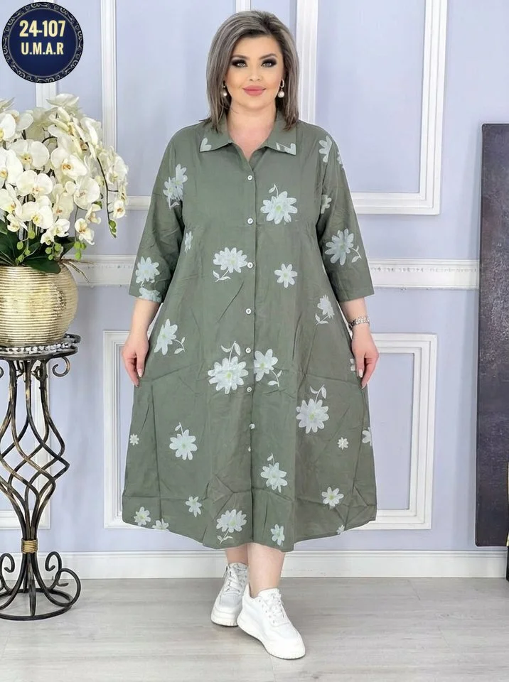 Получили новинки Элегантный женский платья Размеры 52-54-56-58 Ткань Хб Цена 650р