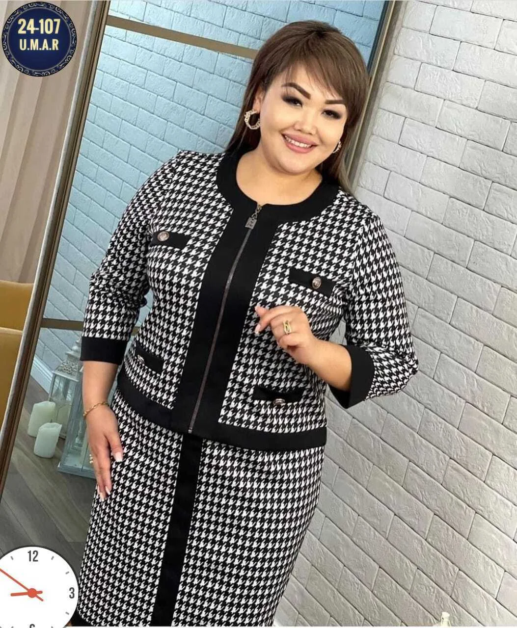 МОДНАЯ ЖЕНСКАЯ ОДЕЖДА НЕВЕРОЯТНЫЙ ЖЕНСКИЙ КОСТЮМ ДВОЙКА ТКАНЬ: Гусини лапка РАЗМЕРЫ: 50-52