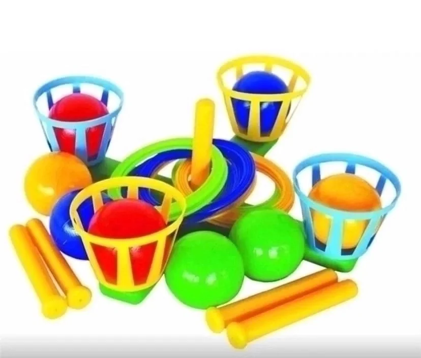 в наличии Цена 350р Кольцеброс+ мини баскетбол В составе 4 перекладкы 4 корзинки 4