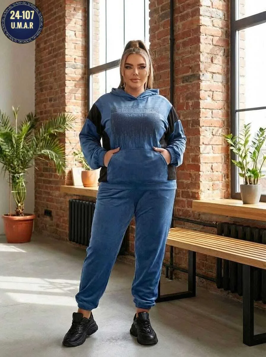 Распродажа всего за 700 рублей Костюм двойка женский Ткань велюр Размеры 54-56 58-60 Без