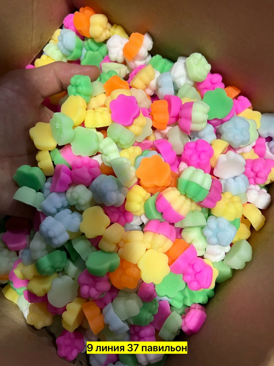 Цена оптом: 5руб упак. 20шт=100руб Игрушка для мужчин, силикон без выбора цвета Лапки скви