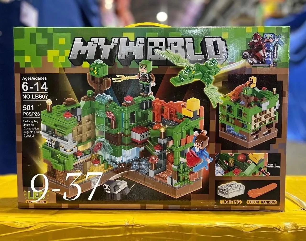 Цена штучно: 650руб Игрушка, пластик Конструктор Майнкрафт Minecraft набор состоящий из де