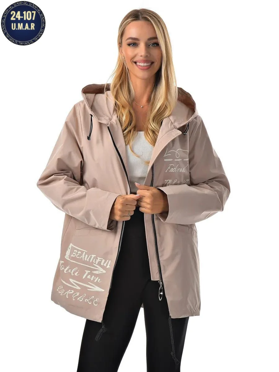 Новое Поступление Нереальная Ветровка Весенний Фабричное качество на полная подкладка Разм