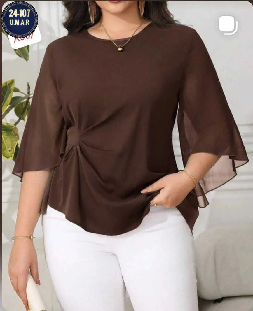 Новинка женская блузка. Размеры: 46, 48, 50, 52, 54, 56. Ткань шифон с подкладкой.