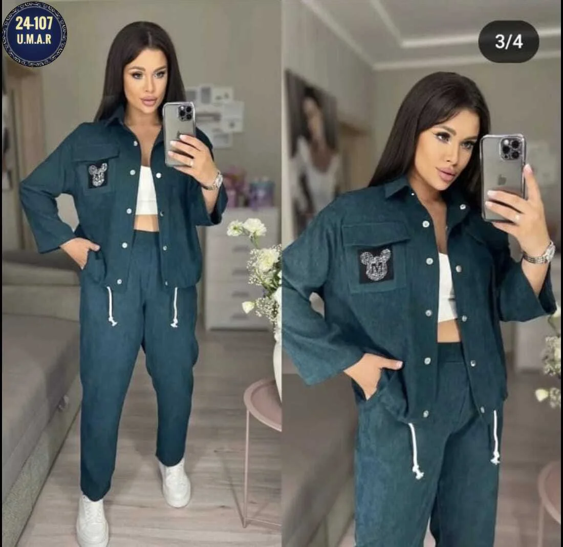 Получили новинки Шикарный костюм двойка Ткань микро вельвет Размеры 48 50 52 54 56