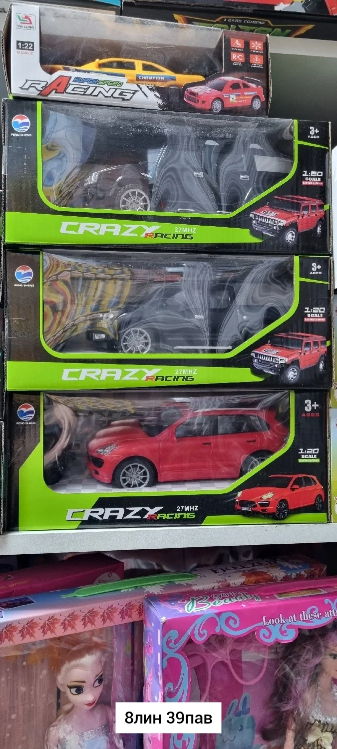 Игрушка, пластик Машинка р/у в ассортименте Размер 27,51211,5 без выбора Место 8-39 Цена ш