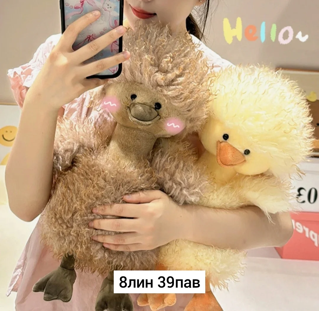 Игрушка, плюш Мягкая игрушка Кудрявая утка,Плюшевые игрушки 40cm Место 8-39 Цена штучно: 5