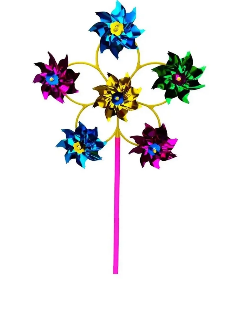 Вертушка 6 цветков ветерок. Цена 50 . Цена 12 45=540 . Описание Вертушка детская,