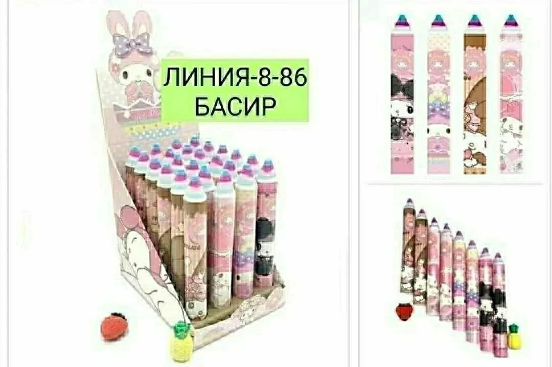 Ластик - карандаш 40 размера он не потеряется не только в пенале, но даже