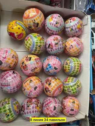 Игрушка, пластик шар лол Цена штучно: 50руб Цена оптом: 50руб упак. 6шт=300руб