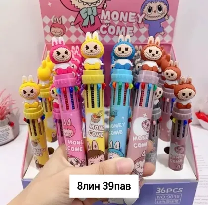 Мел школьный, пластик Для мужчин и для женщин Шариковая ручка Disney, 10 цветов, мультяшны