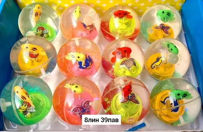 Игрушка, резина Шарик попрыгунчик светящийся Мячик прыгун средний светящийся - это новый в