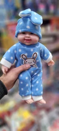 Игрушка, плюш Кукла Пупс-хохотун, 38 см Работает от батарейки, в комплекте есть батарейки