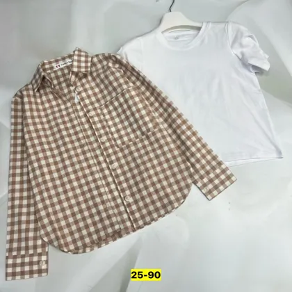 Цена штучно: 750руб Цена оптом: 700руб упак. 5шт=3500руб Костюм двойка, хлопок Размеры 98-