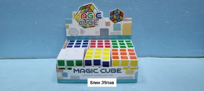 Игрушка, пластик Кубик Рубика 3 3 большой Размер упаковка 17,5 11,5,6см В упаковке 6-штук