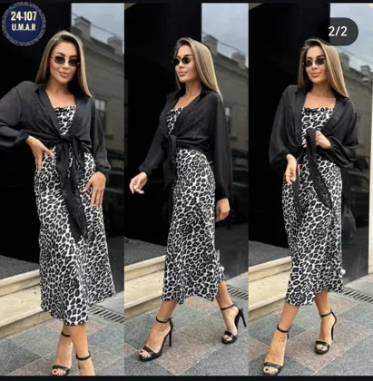 Получили новинки Шикарный двойка Ткань рубашка Лайт Ткань платья продо хорошие Размеры 44-