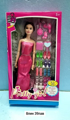 Игрушка, пластик Кукла Модница с аксессуарами Размер каробка 32 18 4,5см Место 8-39 Цена
