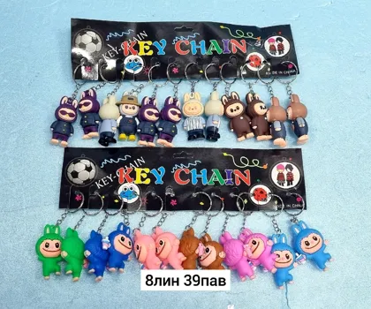 Игрушка, резина Брелок Лабубу Место 8-39 Цена штучно: 20руб Цена оптом: 20руб упак. 12шт=2
