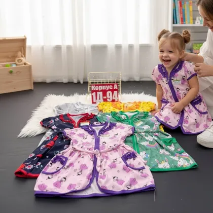 РАСПРОДАЖА ХАЛАТЫ КАК ФОТО . ЦЕНА ШТУК. 180 Рублей Без Выбора цвет Размер :