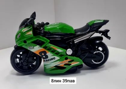Игрушка, пластик Модель мотоцикла инерционная из сплава и пластика для детей коллекционеро