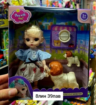 Игрушка, пластик Кукла с аксессуарами Цена штучно: 200руб Цена оптом: 170руб упак. 5шт=850