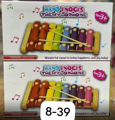 Игрушка, пластик Распродажа Ксилофон детский металлофон с металлическими пластинами, 8 тон