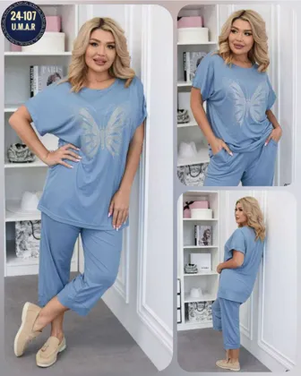 Новинка Костюм двойка Со стразами Ткань Сингапур Размеры 54 56 58 60 62 64