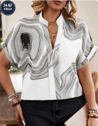 Распродажа Без выбора цвета Шикарный блузка Ткань Лайт с сублимациями Размеры 48-50 52-54