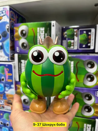 Цена штучно: 350руб Игрушка, пластик Для мужчин и для женщин Танцующий арбузный робот-игру