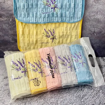 Цена оптом: 70руб упак. 5шт=350руб Полотенце, хлопок Внимание НОВИНКА Полотенца с карабино