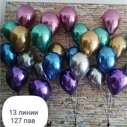 Шарики хром, микс размер 12 дюймов в упаковке 50 шт Супер Цена 250 руб