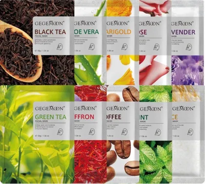 Акция Акция Набор тканевых масок для лица 10 шт Цена 100 рублей Набор корейских