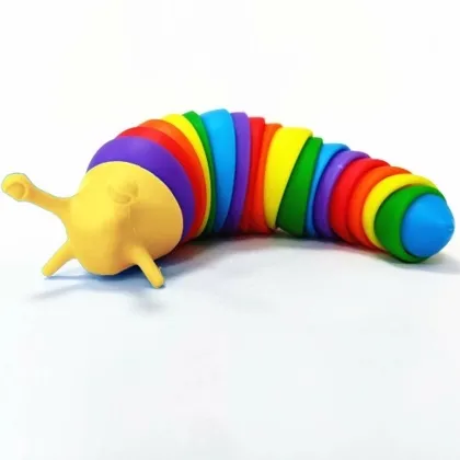 Распродажа Цена 100 руб Развивающая игрушка антистресс Разноцветная гибкая Гусеница Finger
