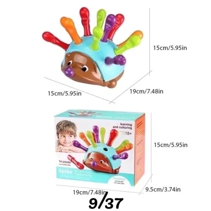 Распродажа Цена 200 р Место 9-37 Игрушка для малышей сортер Ежик спайк Многофункциональная