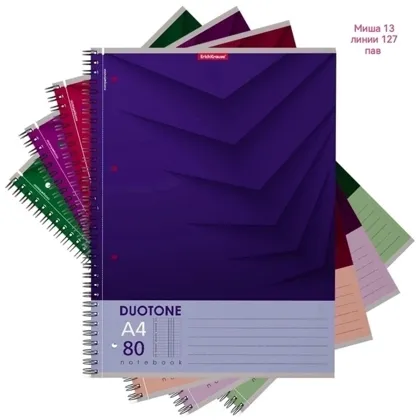 Тетрадь общая, мягкая обложка Размер А4, 96 листов, на пружине Цена: 100 руб без