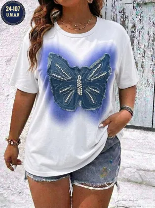 МОДНАЯ ЖЕНСКАЯ ОДЕЖДА БЛУЗКА В 5-ЦВЕТАХ ТКАНЬ: ХБ Джинсах РАЗМЕРЫ: 48 50 52 54