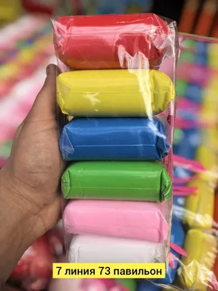 Цена штучно: 99руб Цена оптом: 60руб упак. 10шт=600руб Антистресс, пластик пластилин 6 цве