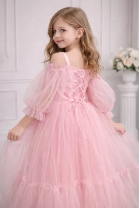 Цена штучно: 2200руб Цена оптом: 2100руб упак. 4шт=8400руб Платье, фатин Размеры 140-146-1