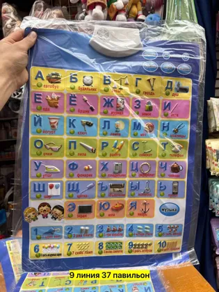 Цена штучно: 150руб Игрушка, пластик Электроника. Музыкальный, говорящий алфавит для игры