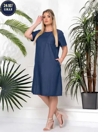 Новинка Платья ткань джинс Х/Б Размеры 52 54 56 58 60 62 Качество фабричный