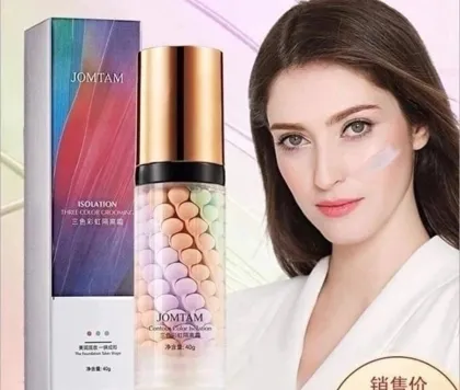 Супер Акция Jomtam Трехцветная выравнивающая основа под макияж Isolation Three Color Groom