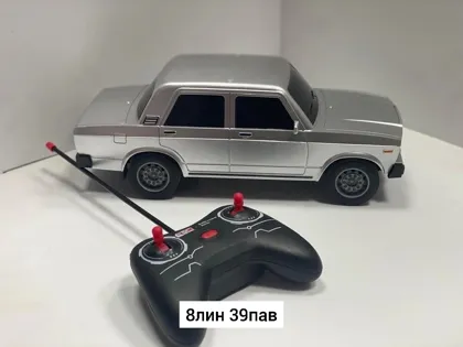 Игрушка, пластик Коллекционная машинка игрушка на радиоуправлении Жигули ВАЗ 2107 на аккум