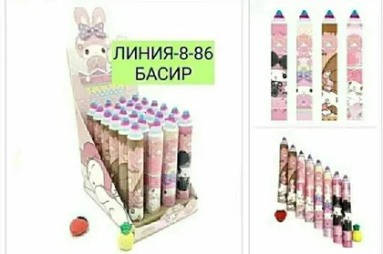 Ластик - карандаш 40 размера он не потеряется не только в пенале, но даже