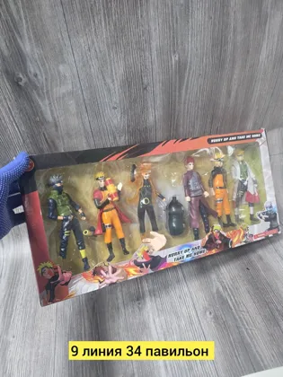 Игрушка, пластик без выбора цвета Набор коллекционных фигурок героев аниме Наруто станет о