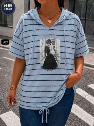 New collection Шикарный блузка с капюшоном Размер 50 52 54 56 Ткань хб лиен