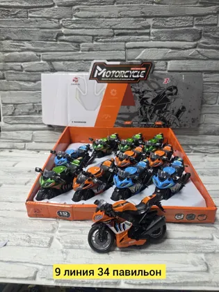 Игрушка, металл разные цвета Мотоцикл с музыкой и светом Цена штучно: 250руб Цена оптом: